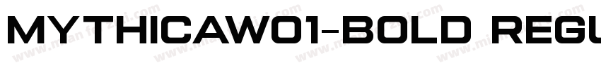 MythicaW01-Bold Regu字体转换